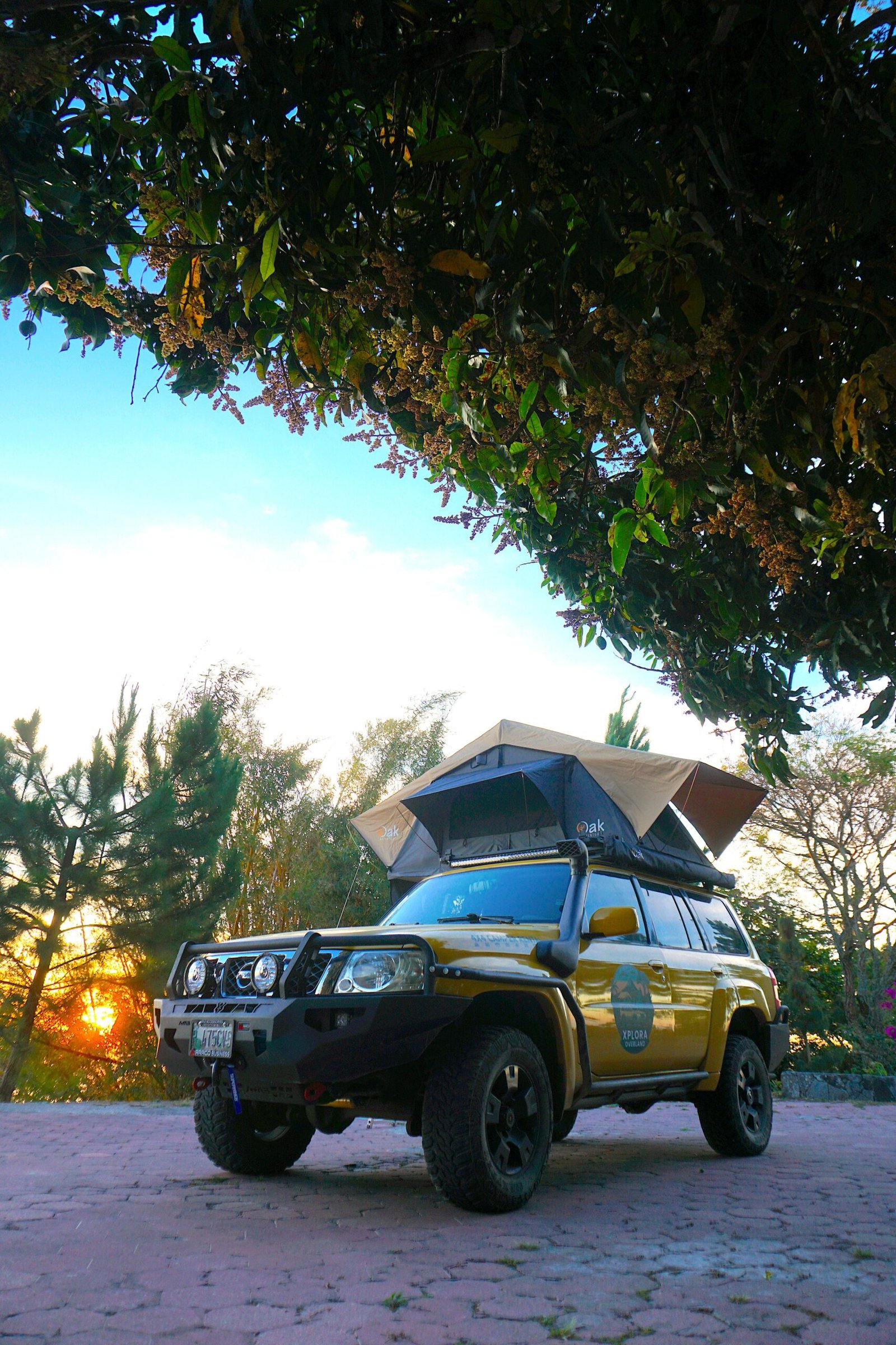 Nissan Patrol GU with rooftop tent Guatemala 4x4 overland vehicle rental